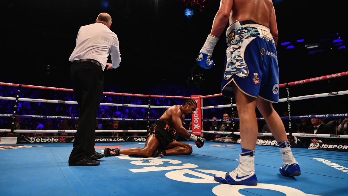 Vergebens! Haye-Coach Shane McGuigan warf das Handtuch, die Sensation war perfekt