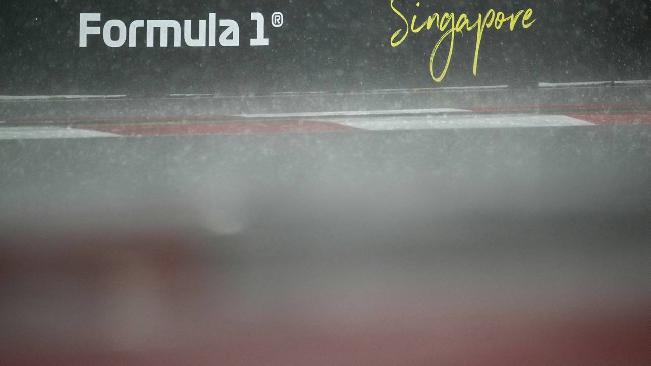 Regen in Singapur: Start des Sprints verzögert