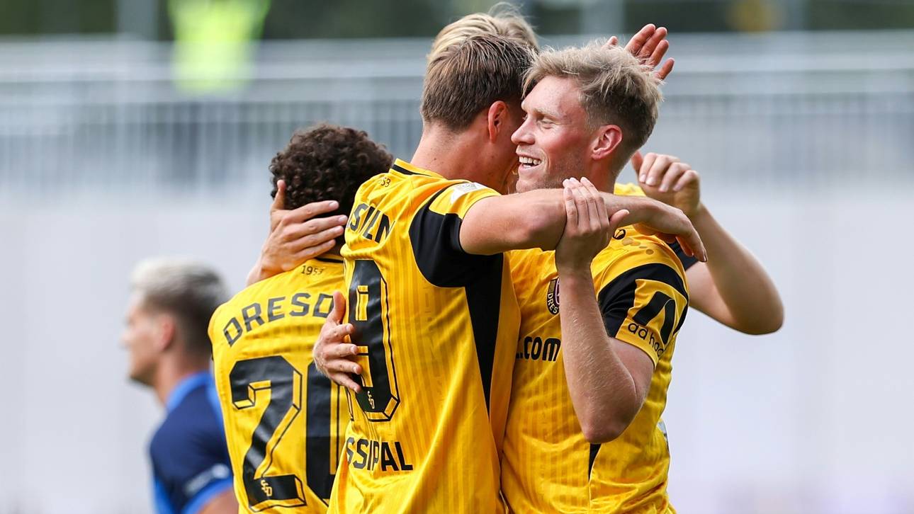 Dresden feiert Rekord-Schützenfest gegen Viertligisten
