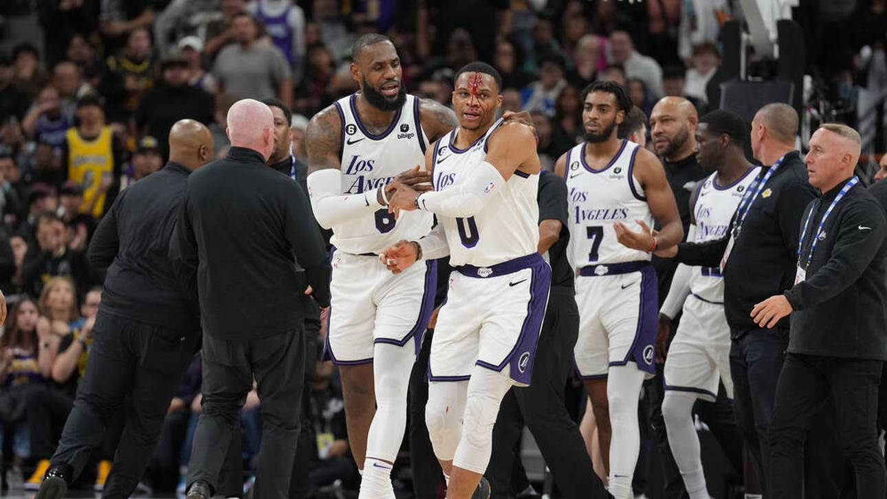 Blutender Westbrook rastet aus