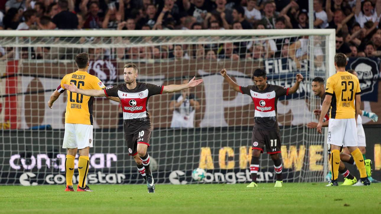 St. Pauli und Dresden teilen Punkte