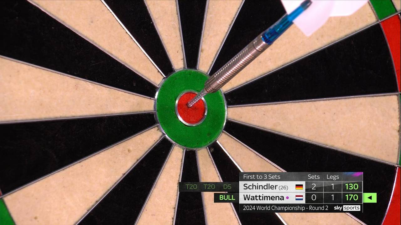 Darts WM 2024: Martin Schindler schlägt Jermaine Wattimena verdient mit 3:1