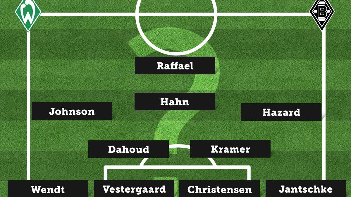 Werder Bremen - Borussia Mönchengladbach (Sa., 15.30 Uhr)