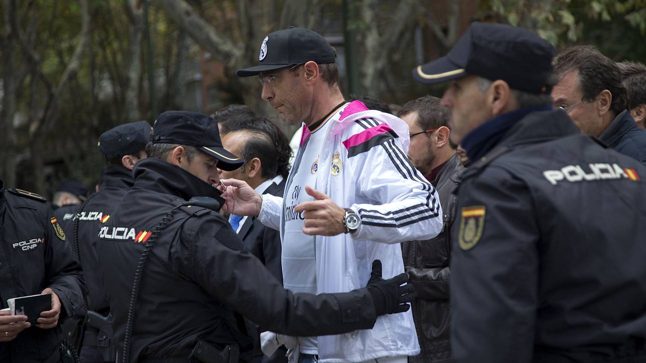 Polizeieinsatz nach Madrid-Derby