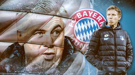 Carlo Ancelotti sieht Julian Nagelsmann (r.) als zukünftigen Bayern-Trainer