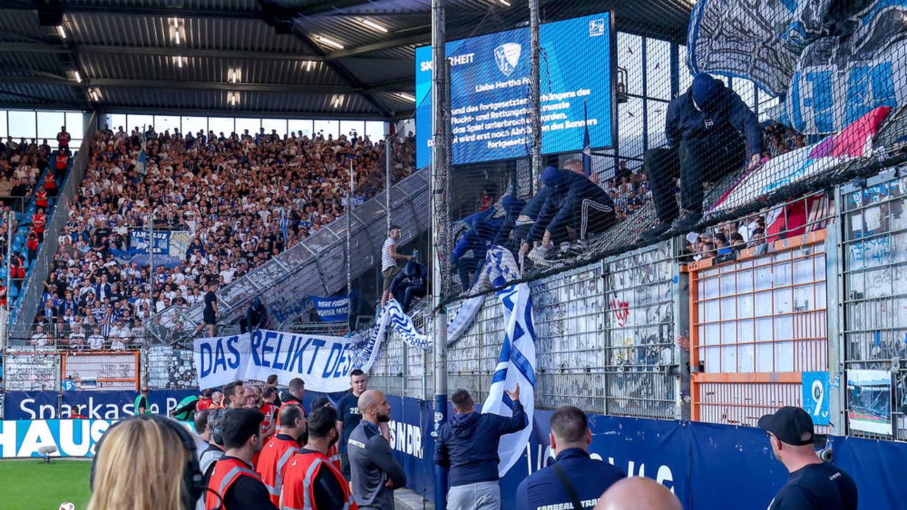 Hertha-Fans sorgen für Unterbrechung