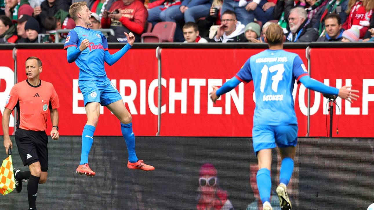 Zweiter Sieg in Folge: Kiel schöpft in Augsburg Hoffnung