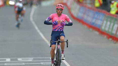 Michael Woods setzte sich auf der siebten Vuelta-Etappe in einer Gruppe Ausreißer durch