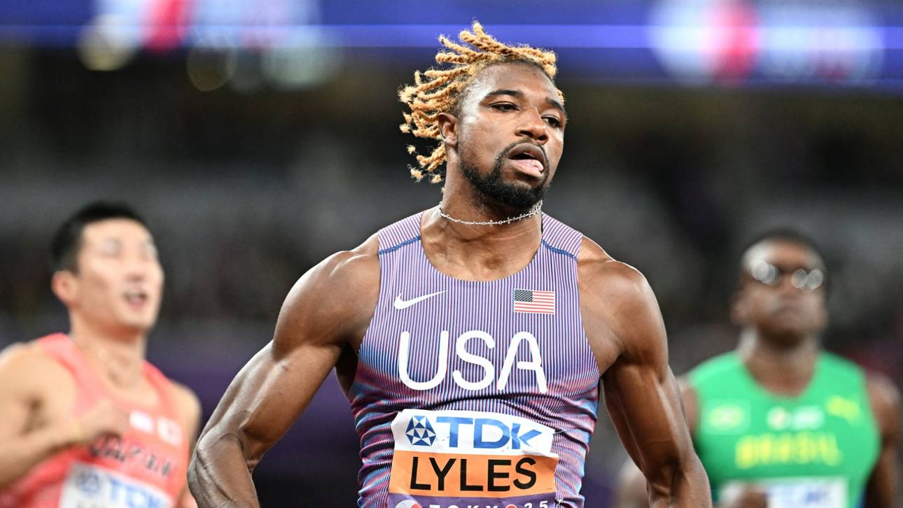 Sprintstar Lyles lässt Muskeln spielen