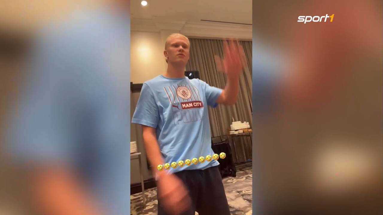 Erling Haaland bespaßt neue Manchester-City-Teamkollegen mit Geburtstagsrede