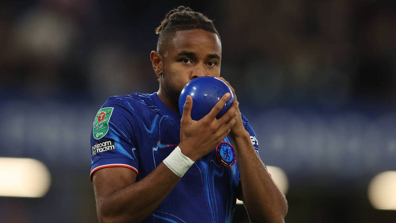 Christopher Nkunku mit seinem ikonischen Luftballon-Jubel