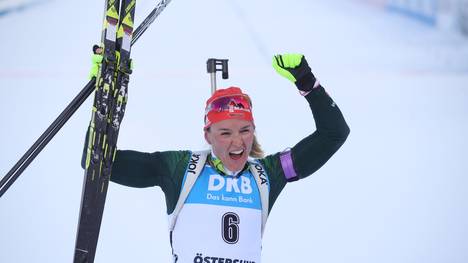 Biathlon-WM: Denise Herrmann holt Gold in Verfolgung - Dahlmeier Bronze