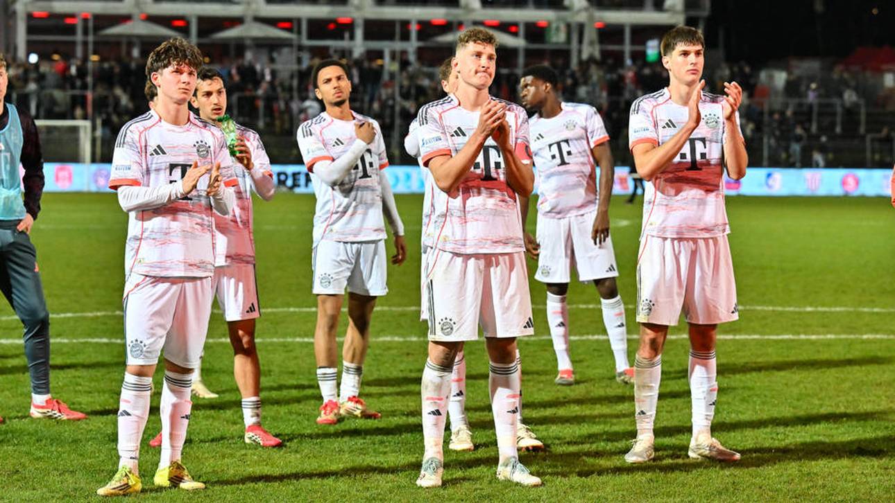 Die Amateure des FC Bayern nach dem Schlusspfiff