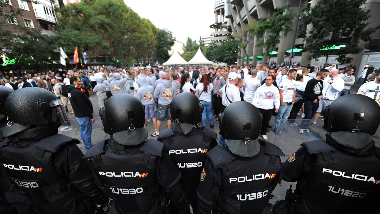 Verletzte nach Randale in Madrid