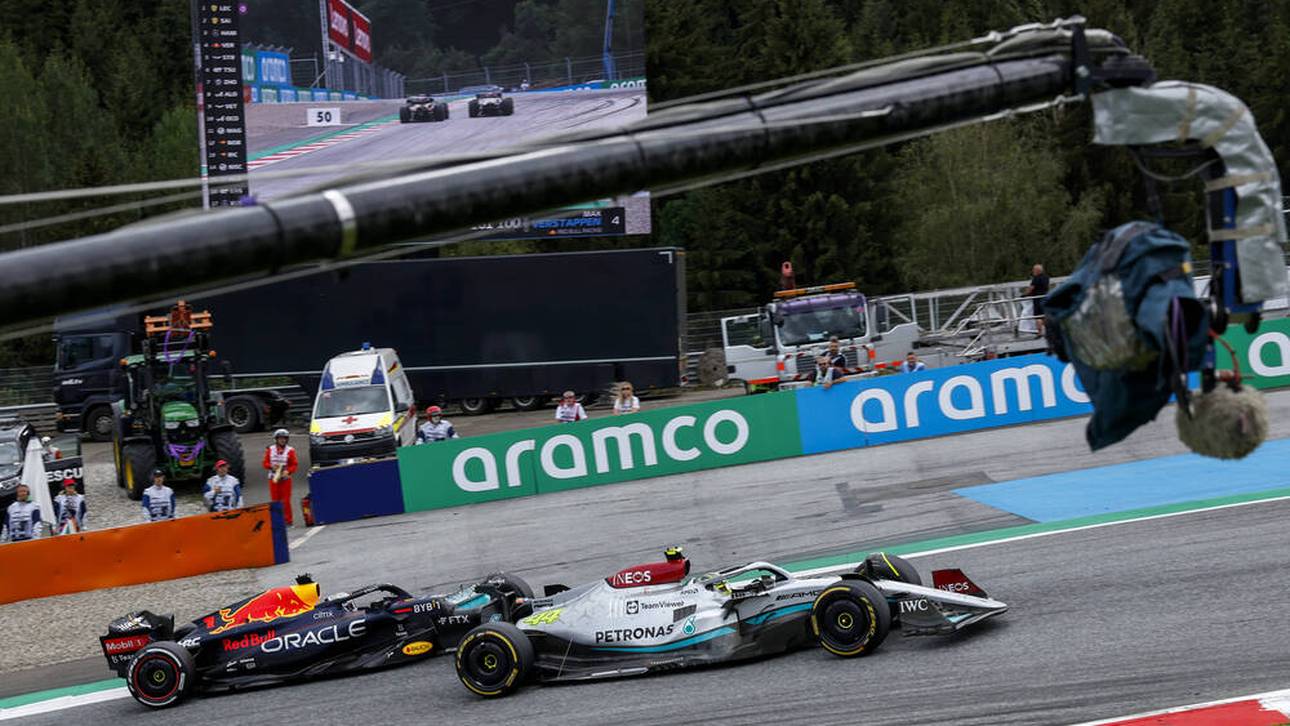 Hamilton schaut TV während Rennen