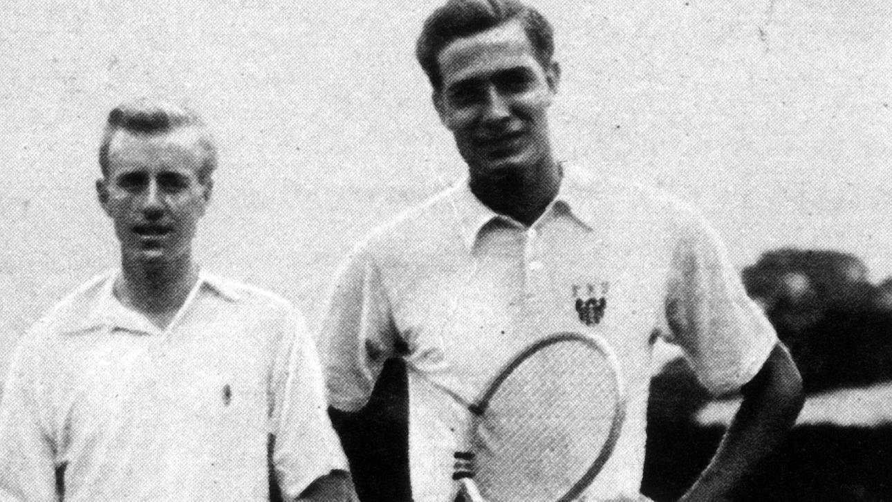 Sidney Wood (l.) und Frank Shields im Jahr 1934