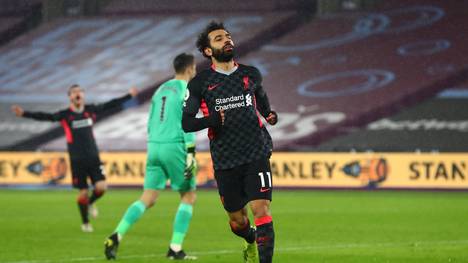 Mohamed Salah durfte gegen West Ham gleich zwei Treffer bejubeln