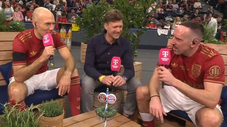 Arjen Robben und Franck Ribéry standen beim Beckenbauer-Cup wieder gemeinsam auf dem Platz - im Doppel-Interview sprechen die Bayern-Legenden bei MagentaTV über das Turnier und dessen Bedeutung.