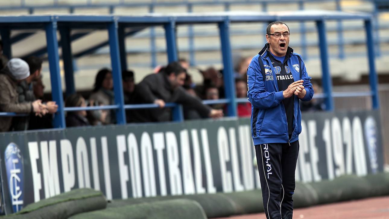 Maurizio Sarri empfahl sich beim kleinen FC Empoli für den Job in Neapel
