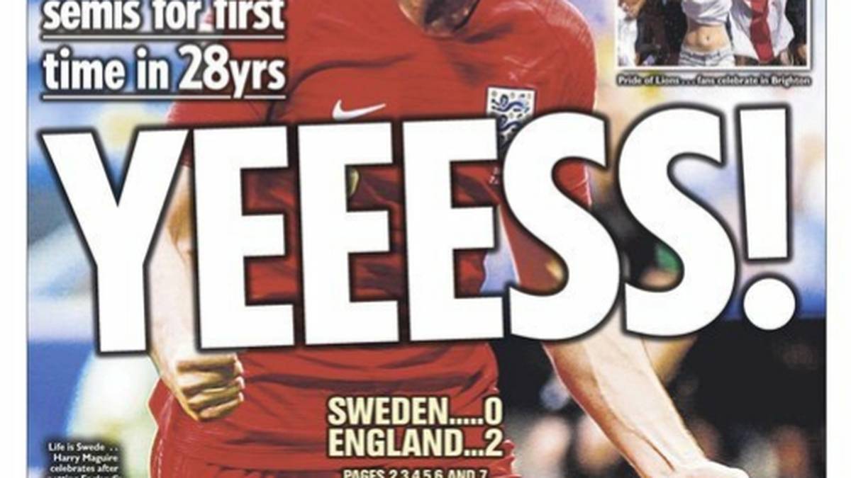 ENGLAND - THE SUN: "Das Leben wird nie mehr so sein wie jetzt. In den nächsten vier Tagen wird nichts anderes interessieren. Alles andere muss warten. Die Stromrechnung, der Wocheneinkauf, oder die Suche im Haus nach den Versicherungsdokumenten für das Auto: Vergessen Sie es. Es geschieht wirklich: England, unser England, steht vor dem ersten WM-Halbfinale seit Italien 1990."