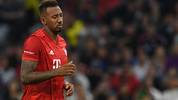 Bayern Munich's defender Jerome Boateng reacts after his penalty was saved during the Audi Cup football match between Bayern Munich and Tottenham, Hotspur in the stadium in Munich, southern Germany, on July 31, 2019. (Photo by Christof STACHE / AFP)        (Photo credit should read CHRISTOF STACHE/AFP/Getty Images)