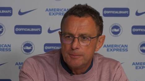 Nach der 4:0-Auswärtsklatsche gegen Brighton & Hove Albion und einer insgesamt schwachen Saison entschuldigt sich United-Trainer Rangnick bei den Fans. 