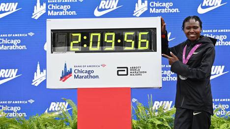 Ruth Chepngetich lief in Chicago einen Weltrekord im Frauen-Marathon 