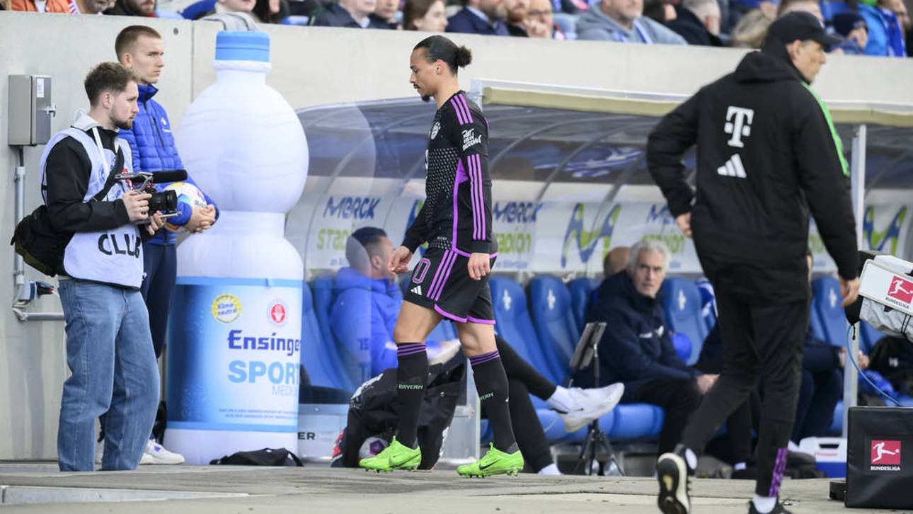 Leroy Sané bei seiner Auswechslung in Darmstadt