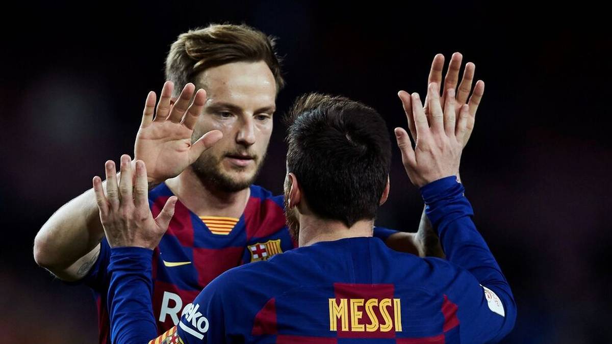 Ivan Rakitic und Lionel Messi spielten von 2014 bis 2020 beim FC Barcelona zusammen