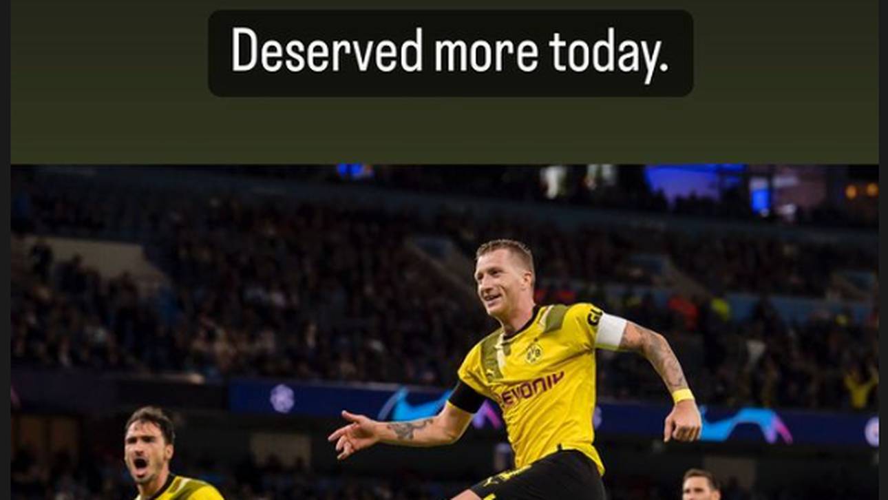 Mats Hummels verlinkt Marco Reus nach der Pleite gegen Manchester City in seiner Instagram-Story