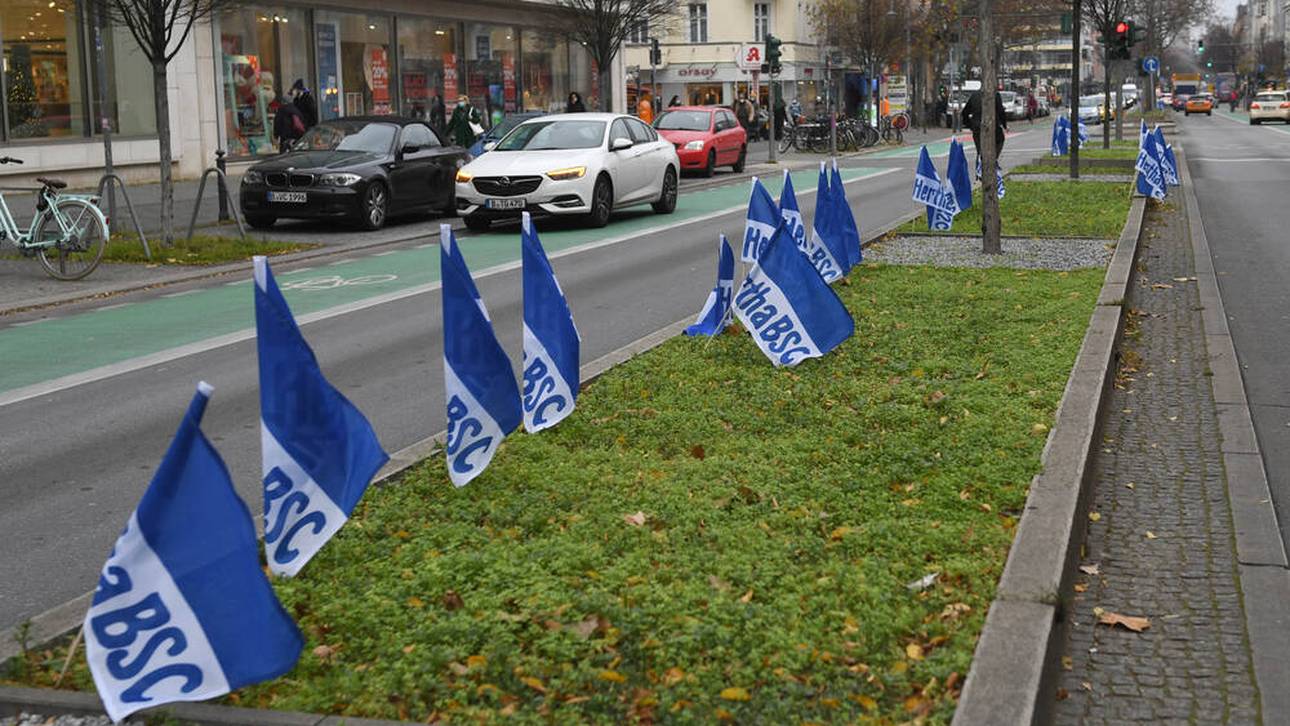 Fahnen-Aktion: Hertha droht Ärger