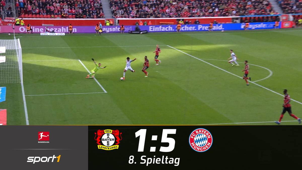 Machtdemonstration des FC Bayern! Gegen Verfolger Bayer Leverkusen führt der Rekordmeister bereits zur Halbzeit mit 5:0.