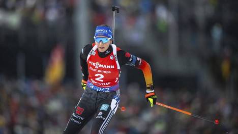 Franziska Preuß wurde 2015 Weltmeisterin mit der Staffel