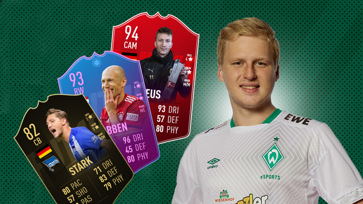 Während der TAG Heuer Virtual Bundesliga behauptete sich Michael "MegaBit" Bittner von Werder Bremen gegen zahlreiche Konkurrenten. SPORT1 stellt seine FUT-Aufstellung vor