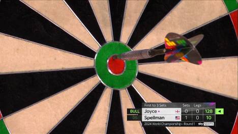 Ryan Joyce gewinnt nach Rückstand gegen Alex Spellman und zieht in die zweite Runde der Darts-WM 2024 ein.