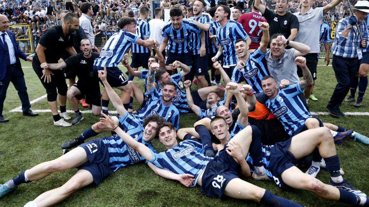 Die Aufstiegsfeier von Lecco am 18. Juni