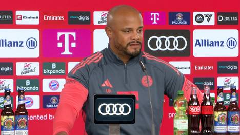 Auf der Pressekonferenz vor dem Spiel gegen Gladbach verrät Trainer Vincent Kompany, ab wann er hofft, dass Jamal Musiala wieder zurück auf dem Spielfeld sein wird. 