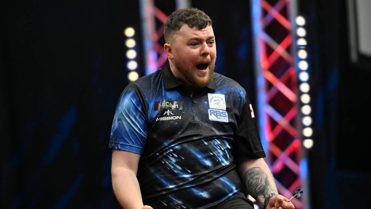 Glückstränen nach Darts-Coup