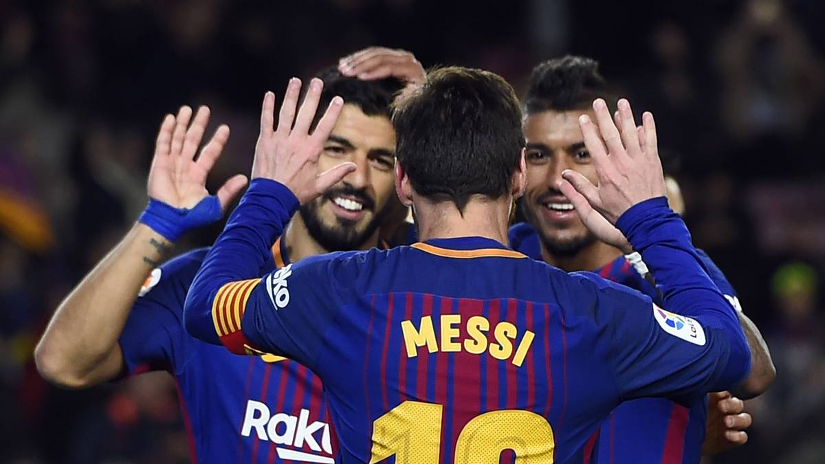PLATZ 2: FC BARCELONA (Lionel Messi/28, Luis Suarez/20, Paulinho/8) - Die Tormaschine des FC Barcelona läuft auch nach Neymars Abgang im Sommer noch heiß. Zwar hat Neuzugang Paulinho nicht ganz die Quote seines berühmten Landsmanns... 