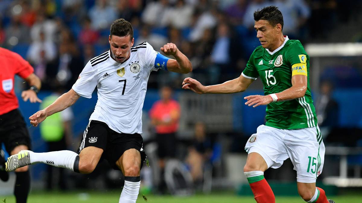 Der Weltmeister bekommt es zum WM-Auftakt mit Mexiko zu tun - wie schon im Vorjahr beim Confed Cup (Bild). Wo kann "El Tri" dem Löw-Team gefährlich werden? SPORT1 zeigt die Duelle im Head-to-Head