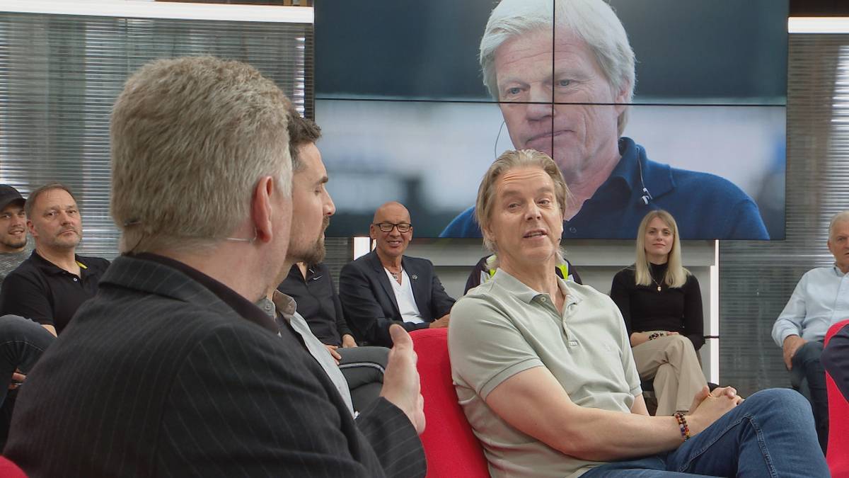 Die Zukunft von Oliver Kahn sorgt im STAHLWERK Doppelpass für eine Diskussion zwischen Stefan Effenberg und Jan Age Fjörtoft. 