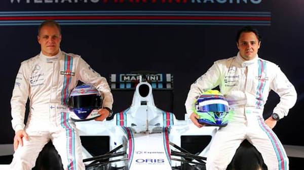 Valtteri Bottas (l.) und Felipe Massa fahren auch kommende Saison für Williams