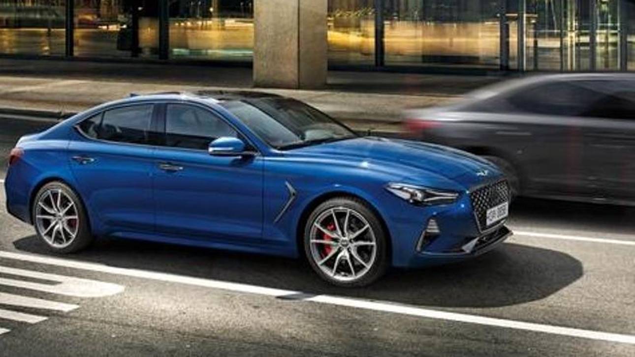 Der G70 tritt in Europa gegen Autos wie den A4, den 3er und die C-Klasse an