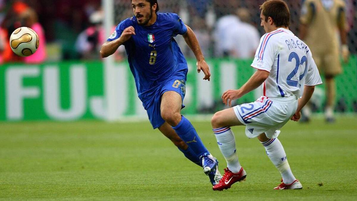 Gegner im WM-Finale 2006: Gennaro Gattuso (l.) und Franck Ribéry
