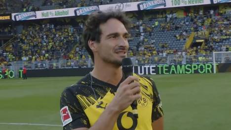Mats Hummels erlebt in Dortmund einen Gänsehaut-Abschied. Ein letztes Mal wendet sich der Weltmeister von 2014 an das Stadion - dabei läuft aber nicht alles rund.