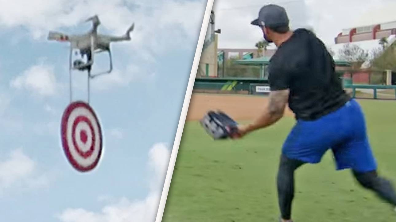 MLB-Star trifft fliegende Drohne