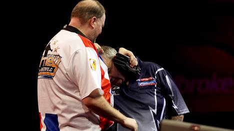 2013 Ladbrokes.com World Darts Championship-Day Fourteen-Raymond van Barneveld Phil Taylor