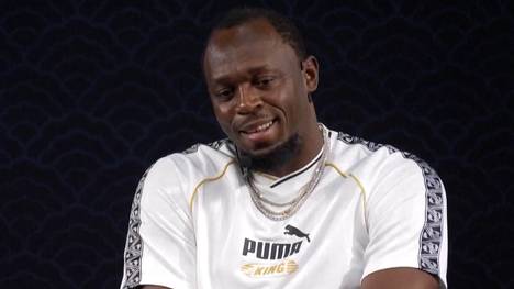 Der achtmalige Olympiasieger Usain Bolt reagiert auf die Frage, ob seine Weltrekorde in den kommenden Jahren gebrochen werden könnten.