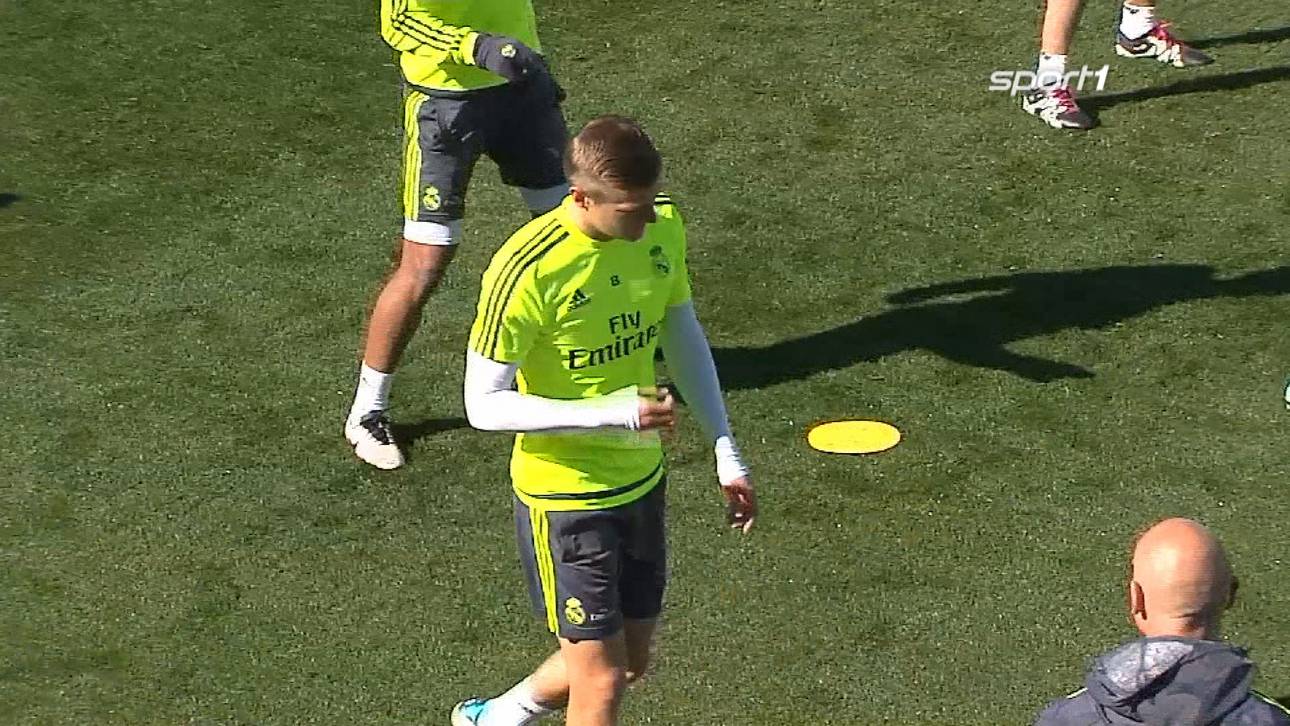 Schrecksekunde für Kroos vor Clasico