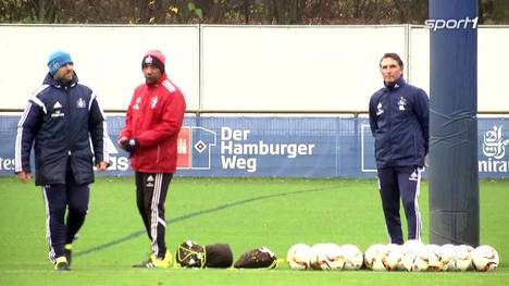 Bruno Labbadia beim Training des HSV